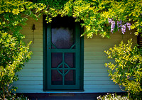 "Cottage with Wisteria"